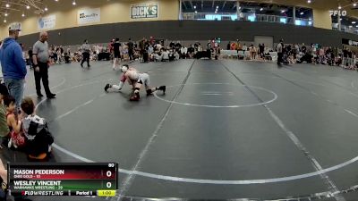 80 lbs Round 3 (6 Team) - Wesley Vincent, Warhawks Wrestling vs Mason Pederson, Ohio Gold