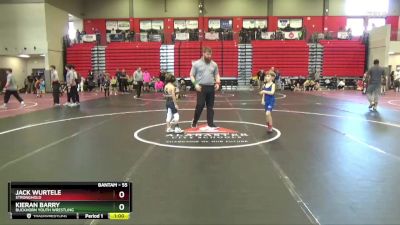 55 lbs Champ. Round 1 - Kieran Barry, Buckhorn Youth Wrestling vs Jack Wurtele, Stronghold