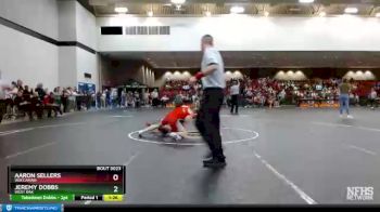 3A 138 lbs Quarterfinal - Jeremy Dobbs, West Oak vs Aaron Sellers, Waccamaw