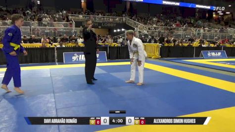 Alexandros Simon Hughes vs Davi Abrahão Romão 2025 Pan Kids Jiu-Jitsu IBJJF Championship