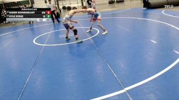 144 lbs 7th Place Match - Kyle Stege, Lincoln Northeast vs Kaden Bohnenblust, Clearwater Youth Wrestling