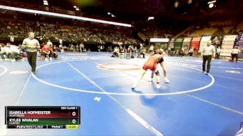 100 Class 1 lbs Cons. Round 2 - Isabella Hofmeister, Plattsburg vs Kylee Whalan, Clinton