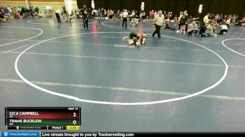 120 lbs Champ. Round 2 - Co`ji Campbell, WI vs Travis Bucklew, OH
