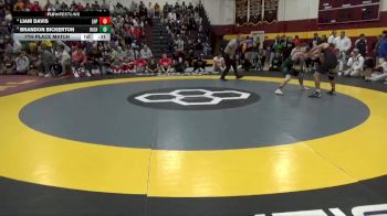 120 lbs 7th Place Match - Liam Davis, Lake Highland Prep vs Brandon Bickerton, Highland