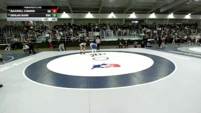 132 lbs Semis - Maxwell Cumbee, Izzy Style Wrestling vs Deklan Barr, Young Guns Wrestling Club