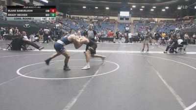 157 lbs Cons. Round 3 - Brady Becker, Missouri Baptist University vs Blake Samuelson, Cowley College