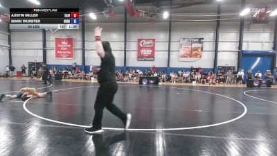 96 lbs Austin Miller, California Silver vs Mark Wurster, Ohio Grey