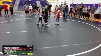 50 lbs Round 4 (6 Team) - Preston Ridgeway, Palmetto State Wrestling Academy vs Prince Collins, West Wateree