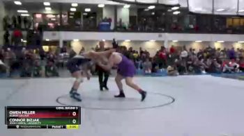 285 lbs Cons. Round 3 - Owen Miller, Albion College vs Connor Bizjak, John Carroll University