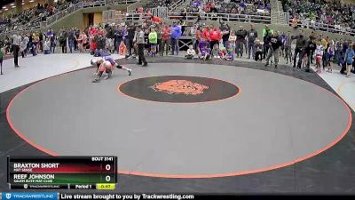 82 lbs Champ. Round 2 - Braxton Short, Mat Sense vs Reef Johnson, Salem Elite Mat Club