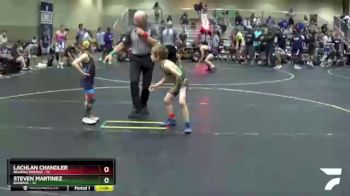 53 lbs Quarterfinals (8 Team) - Lachlan Chandler, Belding Orange vs Steven Martinez, BadBass