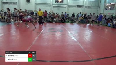 140 lbs Round 2 - Jaylin Bellamy, Ares W.C. (MI) vs Lucas Brown, West Virginia Wild