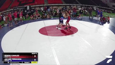 120 lbs Round 2 (8 Team) - SERGIO CANALES, Hawaii vs Archer Ferguson, Oregon