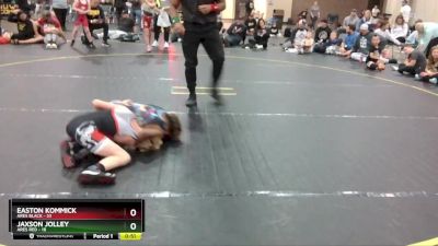 72 lbs Round 5 (8 Team) - Easton Kommick, Ares Black vs Jaxson Jolley, Ares Red