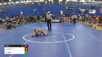 74 lbs Round Of 16 - Jase Sensor, Hartland Wrestling Club vs Kaidan Bell, Ioc