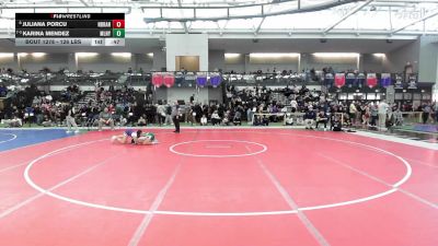 126 lbs Consi Of 8 #2 - Juliana Porcu, North Branford* vs Karina Mendez, Maloney