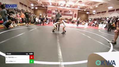 37 lbs Final - Knoxx Rohde, Salina Wrestling Club vs Ryder Little, Salina Wrestling Club