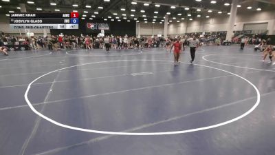 145 lbs Cons. Sub-quarters - Jammie Krah, Ankeny Girls Wrestling Club vs Josylyn Glass, Silverback Wrestling Club