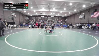 106 lbs Cons. Round 3 - Bryan Chevoya, Liberty (Madera) vs Felipe Rizo, East Bakersfield