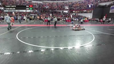 135 lbs Champ. Round 1 - Liam Miller, Wisconsin vs Casey Smith, Askren Wrestling Academy