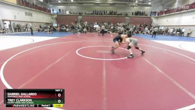 157 lbs Semifinal - Gabriel Gallardo, Sahuarita High School vs Trey Clarkson, Campo Verde High School