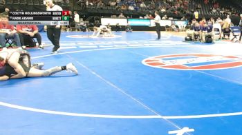 132 Class 2 lbs Quarterfinal - Coltyn Hollingsworth, Benton vs Kade Adams, Monett