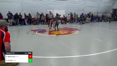 60 lbs Round Of 16 - Paul Beckman, Oakland vs Camden Foust, Mercersburg