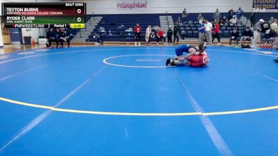 133 lbs 3rd Place Match - Ryder Clark, Carl Albert State vs Teyton Burns, Northern Oklahoma College-Tonkawa