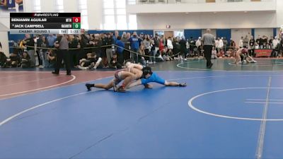 144 lbs Champ. Round 1 - Benjamin Aguilar, Mountain View vs Jack Campbell, Nazareth