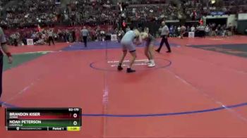 D2-175 lbs Quarterfinal - Noah Peterson, Louisville vs Brandon Kiser, Dover