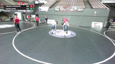 132 lbs Quarters - Arkadii Oganisian, Birmingham Community Charter High School Wrestling vs Jacob Lopez, Beat The Streets - Los Angeles