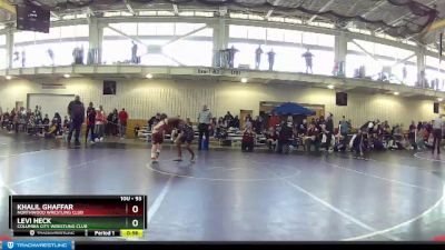 93 lbs Cons. Round 2 - Khalil Ghaffar, Northwood Wrestling Club vs Levi Heck, Columbia City Wrestling Club