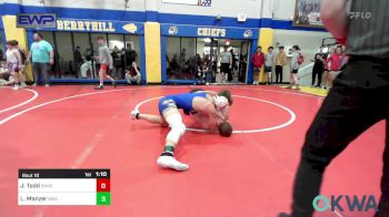 132 lbs Rr Rnd 1 - Johnny-lee Todd, Skiatook Youth Wrestling vs Levi Manzer, Berryhill Wrestling Club