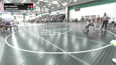 106 lbs Champ. Round 2 - Maddox Baker, Har-Ber vs Riley Pedersen, GI Grapplers
