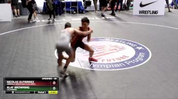 65 lbs 3rd Place Match - Nicolas Gutierrez, Arreola Wrestling Club (AWC) vs Klay Browning, California