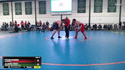 222-282 lbs Cons. Round 2 - Alvaro Meza, Redbird Wrestling Club vs Tyler Barbee, Streator