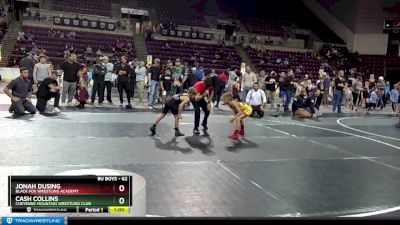 62 lbs 5th Place Match - Cash Collins, Cheyenne Mountain Wrestling Club vs Jonah Dusing, Black Fox Wrestling Academy