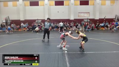 72 lbs Semifinal - Jesse Barlow, Legacy Elite Wrestling Club vs Trapper Besancon, Hard Rock