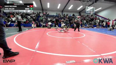 61 lbs Consi Of 8 #2 - Knox Williams, Perry Wrestling Academy vs Axel Miller, Skiatook Youth Wrestling