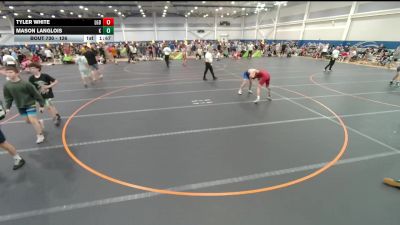 126 lbs Cons. Round 3 - Tyler White, Lake Gibson Braves vs Mason Langlois, Unattached