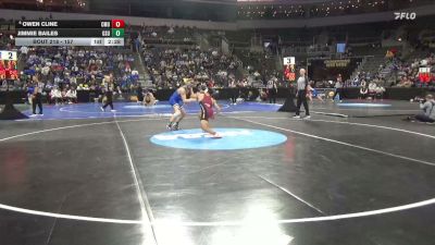 157 lbs Cons. Round 2 - Owen Cline, Colorado Mesa vs Jimmie Bailes, Glenville St.