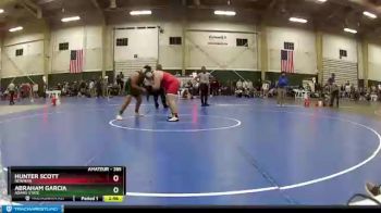 285 lbs Cons. Round 3 - Abraham Garcia, Adams State vs Hunter Scott, Newman