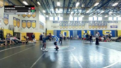 190 lbs Round 2 (8 Team) - Tyree Graham, Kongkrete WC vs Austin Cole, Team First Strike WC