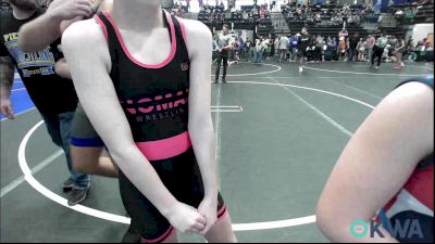 85 lbs Rr Rnd 2 - Clementina Zapata, OKC Saints Wrestling vs Amelia Garcia, Standfast