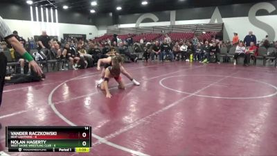 112 lbs Placement Matches (8 Team) - Vander Raczkowski, Heat Lightning vs NOLAN HAGERTY, West Shore Wrestling Club