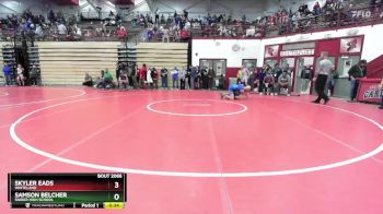 120 lbs Champ. Round 2 - Samson Belcher, Snider High School vs Skyler Eads, Whiteland