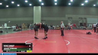 285 lbs Semifinal - Wyatt Bailey, Ashland University vs Dennis Hubbard, Indianapolis