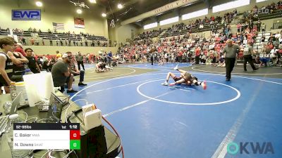 92-98 lbs Quarterfinal - Chance Baker, Morris Wrestling Association vs Noah Downs, Skiatook Youth Wrestling