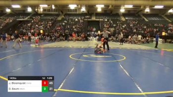 140 lbs Prelims - John Bloomquist, Columbus Wrestling Org. Black vs Dakota Baum, Broken Bow Wrestling Club