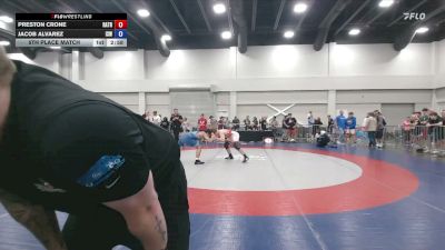157 lbs 5th Place Match - Preston Crone, Radford Trained vs Jacob Alvarez, Izzy Style Wrestling